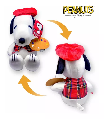 Peluche Snoopy Pintor Artista Peanuts Original