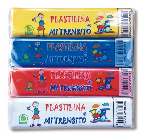 Plastilina En Barra Mi Trensito Surtidia 55gr X12 Und