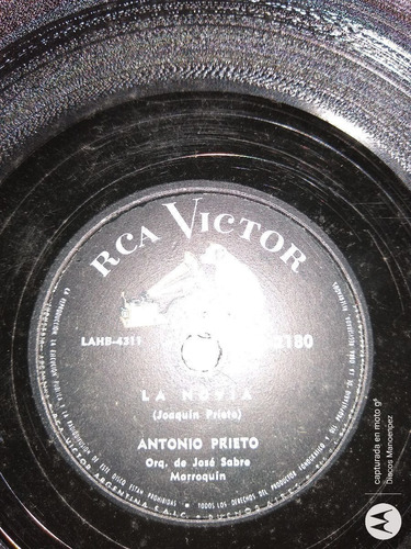 Pasta Antonio Prieto Rca Victor C106