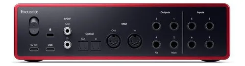 Interfaz De Audio Focusrite Scarlett 16i16 4ta Generación Rojo