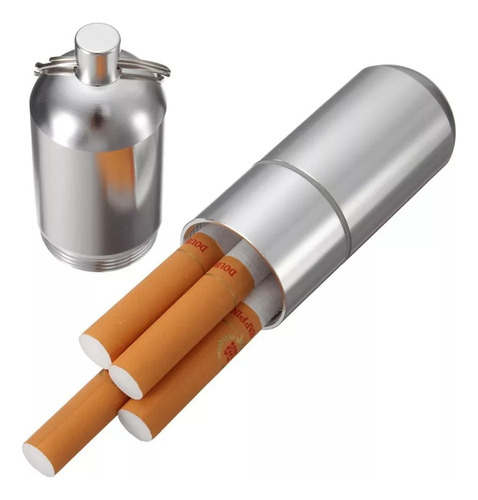 Cigarrera Estuche Cigarros Metal Aluminio 4 Cigarrillos