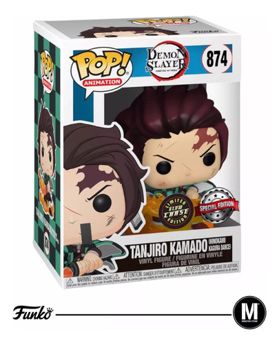 Funko Pop Tanjiro #874 Glow Chase Exclusive Demon Slayer