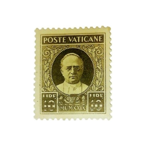 Estampilla Vaticano Yt.65 1934 Sob.s/v. 1929 3.70 L.s/ 10l.