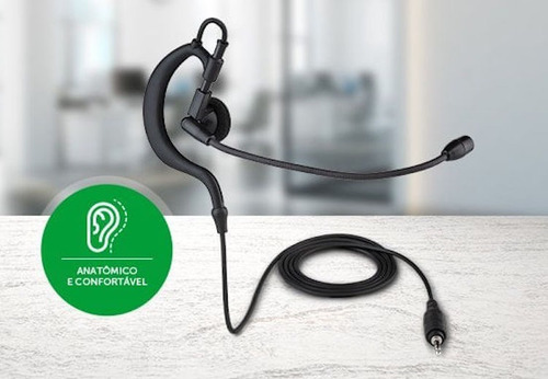 Headset Fone Intelbras Hc10 Ergonômico Rádio Telefone P1 2,5