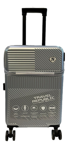 Maleta Rosa Marca Travel Republic Porta Laptop Y Llantas 360