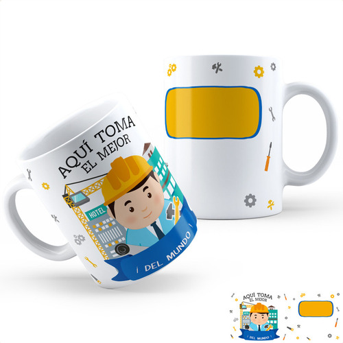 Taza Cerámica Aqui Toma El Mejor Cr Calidad