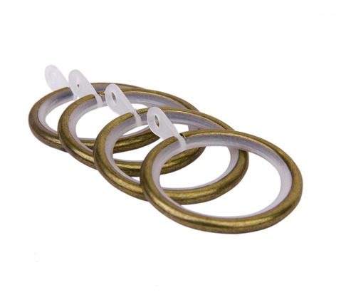 Argollas De Metal P/cortinas, Reducción De Ruido, Bronce 10u