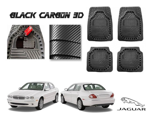 Tapetes Premium Black Carbon 3d Jaguar X-type 2000 A 2009