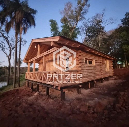 Cabañas Construidas En Tronco Macizo 100% Personalizadas