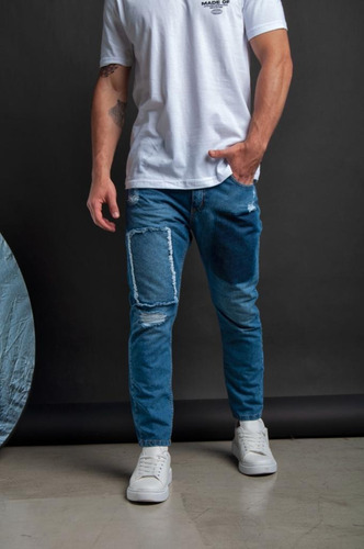 Jeans Mom Loose Fit Para Hombre Marca Cuarto Estigma 