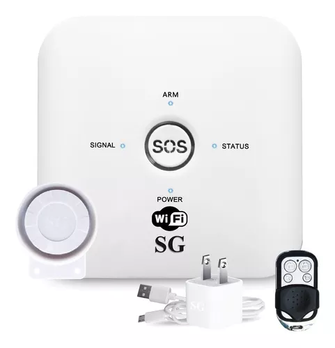 WiFi GSM Tuya - Sistema de alarma de seguridad inalámbrico para oficina en  casa, control de aplicación, compatible con  Alexa y Google Home
