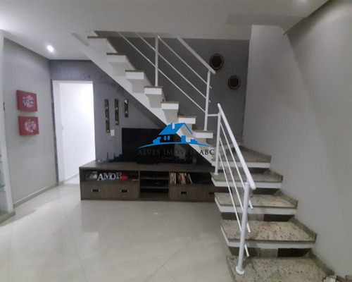 Imagem 4 de 15 de Sobrado Com 150m² De Área Construída, 3 Quartos 1 Suíte Com Sacada 4 Banheiros 2 Vagas De Garagem Coberta Piscina Aquecida Churrasqueira - Ca00189 - 69473761