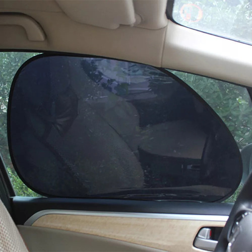 Kit Par Cortina Quitasol Parasol Ventana Para Auto 38x65cm