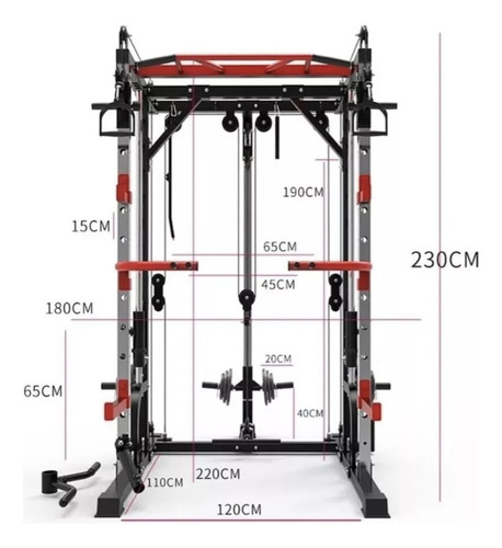 Jaula Smith De Ejercicio Multifuncional High End Fitness