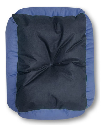 Cama Grande Para Perro O Gato Tapicería De Sofá Resistente Color Azul