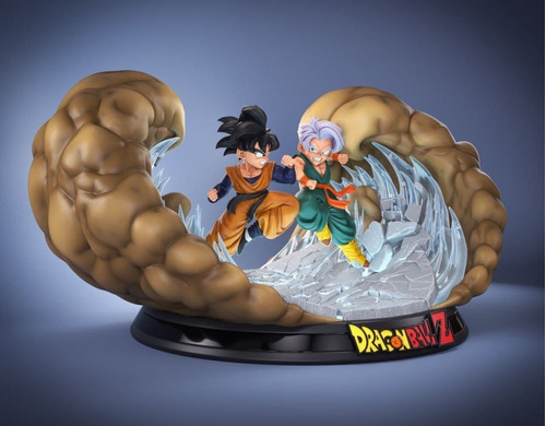 Archivo Stl Impresión 3d - Dragon Ball - Goten Vs Trunks Dio