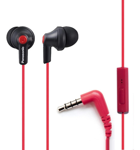 Auriculares Panasonic Ergo Fit In Ear Rojo Negro