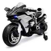 Comprar Moto A Batería Barry Con Ruedas Luces Música Y Usb Color Blanco