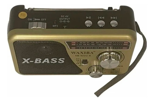 Radio Portátil Con Panel Solar Y Linterna Bluetooth Color