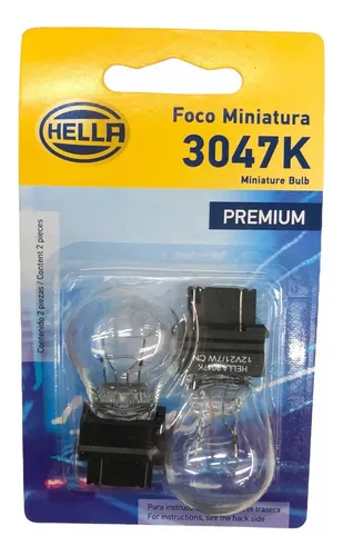 Set 2x Foco Halógeno Hella Premium Bulbo Oem 12v 3047k 27/7w | Meses ...