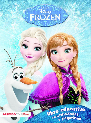 Frozen (libro Educativo Disney Con Actividades Y Pegatinas), De Disney,. Editorial Cliper Plus, Tapa Blanda En Español
