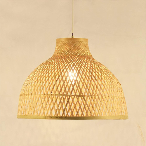 Lámpara Colgante Campana De Bambú E27 Ø400mm