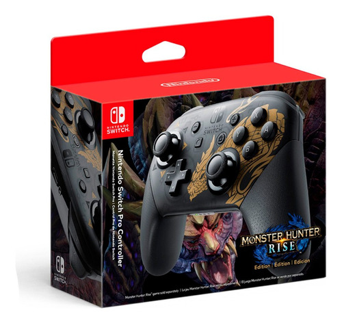 Control Nintendo Switch Pro Monster Hunter Rise Edition (Reacondicionado)