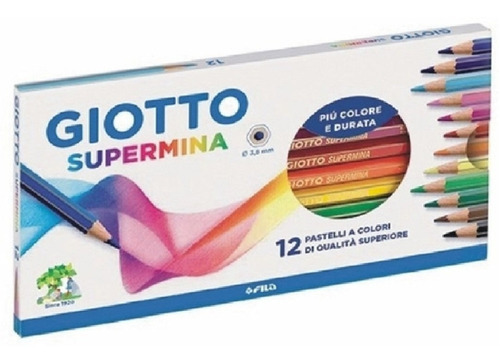 Lápices Giotto Supermina 12 Colores