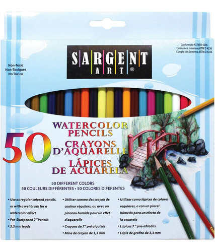 Juego De Lápices De Acuarela Sargent Art, Surtido De Colores