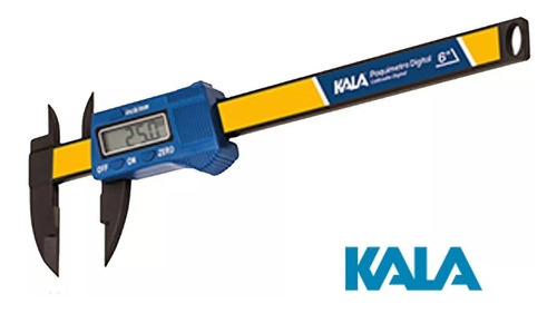 Paquímetro Digital Profissional Fibra De Carbono 150mm Kala