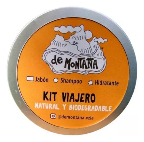 Kit Viajero Jabon Biodegradable De Montaña