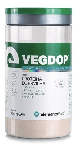 Vegdop Proteina Da Ervilha Elemento Puro - 450g.