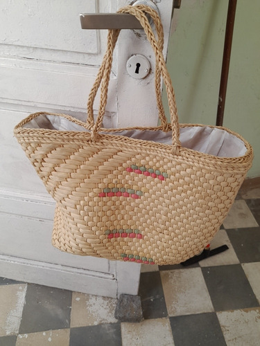 Cartera Bolsa De  Mimbre  