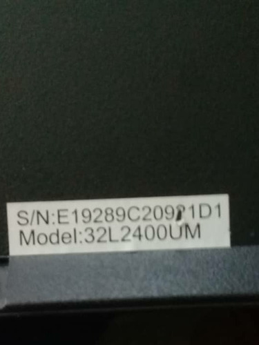 Imagen 3 de 5 de Televisor Toshiba 32l2400um Pantalla Plana