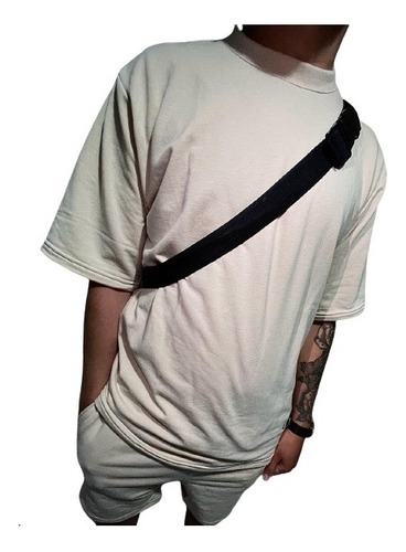 Conjunto Oversize Camiseta Bermuda Talla M Tela Burda Algodo