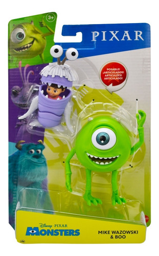 Disney Pixar Monsters Mike Wazowski Y Boo Mattel