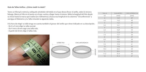 Anillo talla 7 mujer sale