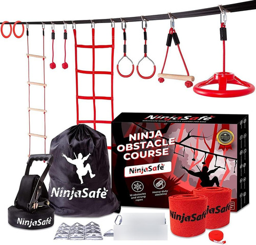 Ninja Warrior Kit Obstáculos Métricos 50 Piezas10 Perfec