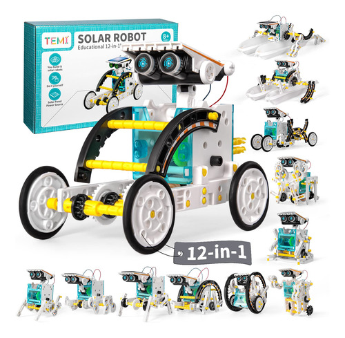 Temi Stem - Juguete De Creacin De Robots De Energa Solar 12
