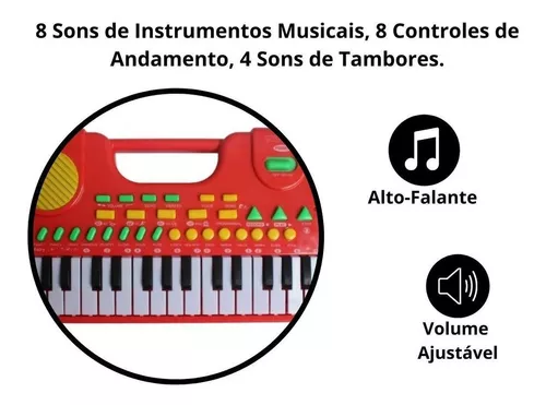 Pianinho infantil 30 teclas - ES Instrumentos Musicais