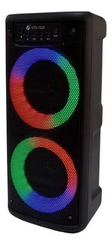 Caixa De Som Portatil Led Rgb 4x2  10w Kts-1528 Big Sound