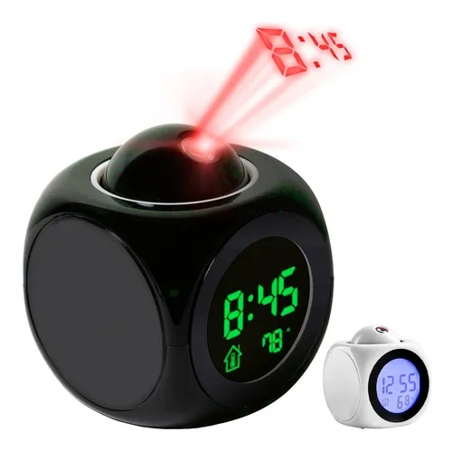 Reloj Despertador Proyector De La Hora En La Pared Y Cielo