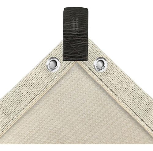 Malla Sombra Reforzada para Exteriores 4x3 Metros Color Crema Laspang Sombreado 90% y Bloqueo Uv 95% Maya Sombra Raschel toldo Beige para Jardin