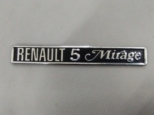 Emblema Tablero Original Renault 5 Mirage 0254