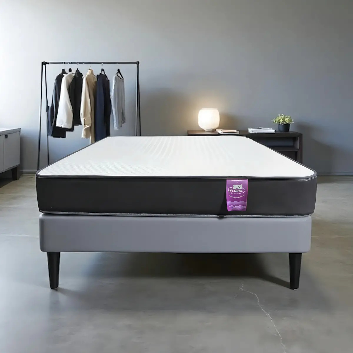 Colchón Super King Blanco Liso Flobal 200x200x27cm Blanco