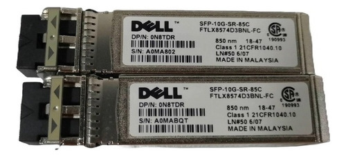 Transceiver Dell 10gb Sfp-10g-sr 850nm Mmf P/n 407-bbou