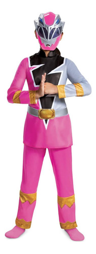 Disfraz De Power Ranger Rosa Para Niñas, Traje Oficial De Di