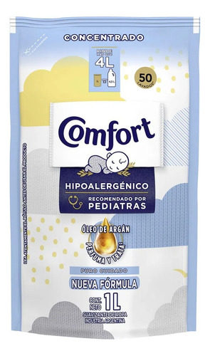 Comfort Suavizante Concentrado Puro Cuidado Doypack 1lt