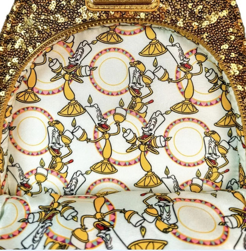 Loungefly Mochila Lumiere Sequin La Bella Y Bestia
