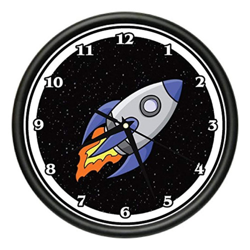 Reloj De Pared Uppulgadaspace Rocket Kid Astronauta Sci Fi G